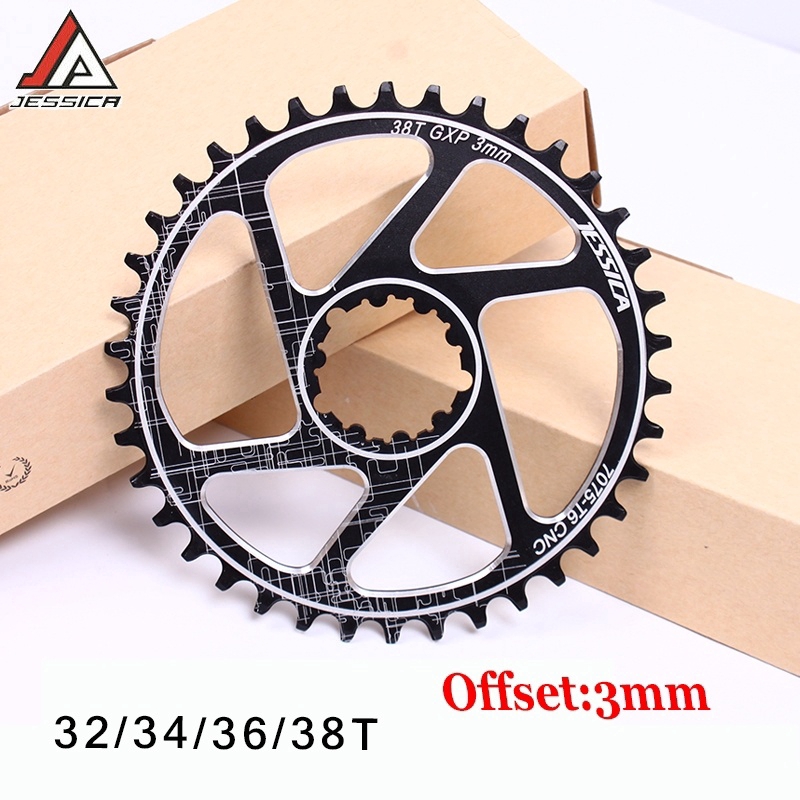 Details about   Snail GXP Offset 3mm SRAM Direct Mount Bike Single Chainring 30/32/34/36/38/40T 