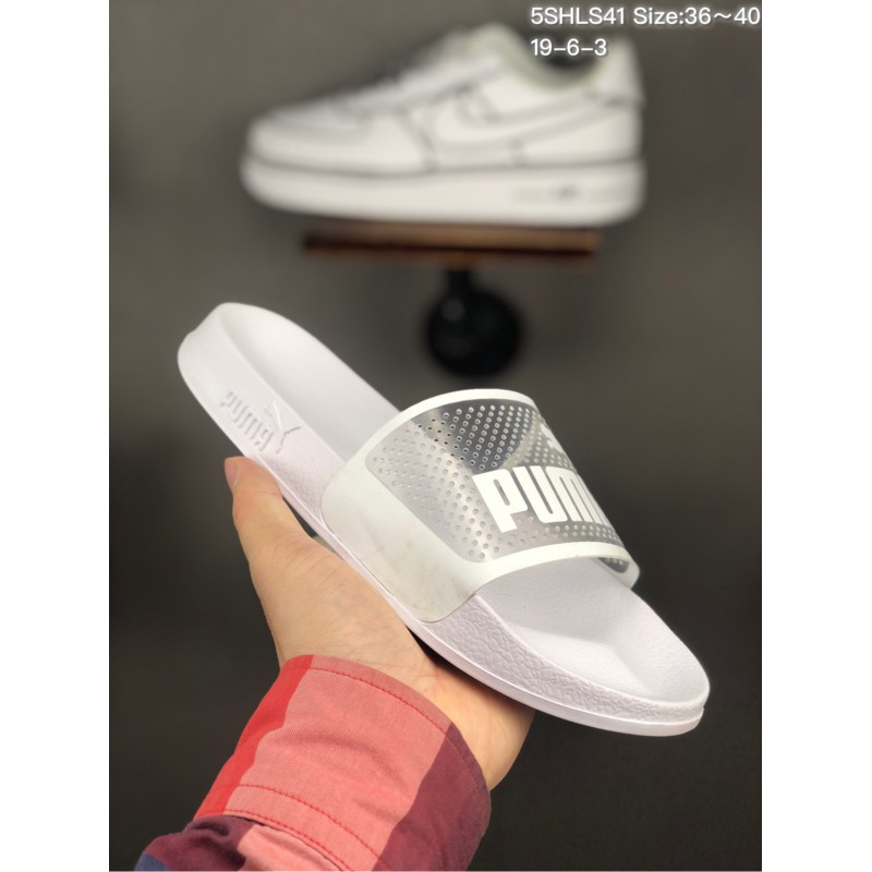 puma transparent slippers