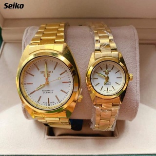 Spot goods】✿∋Buy 1 Take 1 SEIKO Waterproof Pawnable Couple Watch 18K Gold  Watch for Women and Men | Shopee Philippines