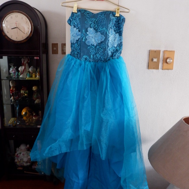 cocktail dress blue color