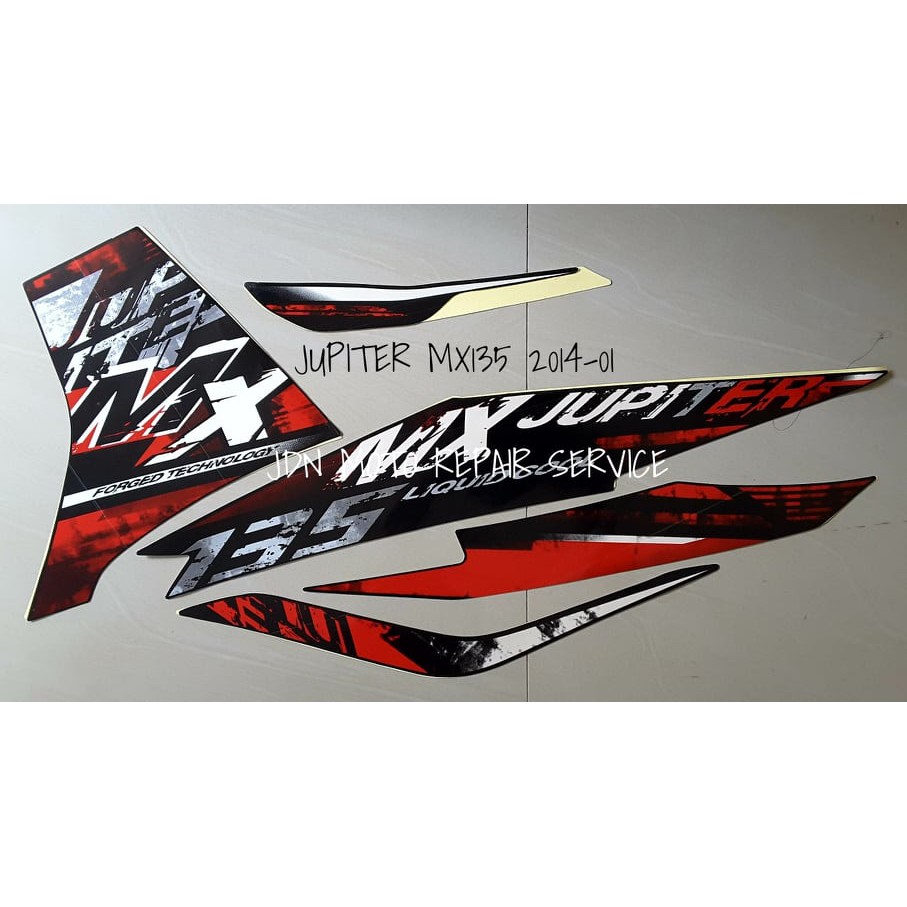 Sniper Mx135 14 Red Stock Decal Sticker Shopee Philippines