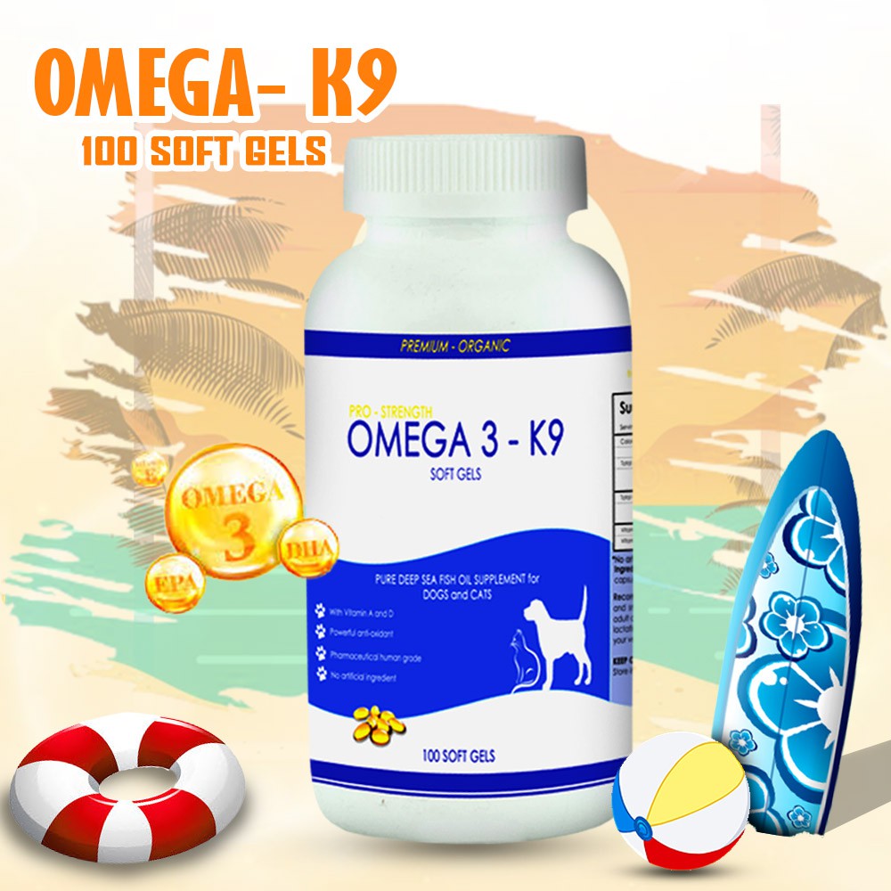 Omega 3 K9 Pure Deep Sea Fish Oil Omega 3 Supplement (30 soft gels