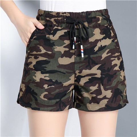 high waisted camo shorts womens