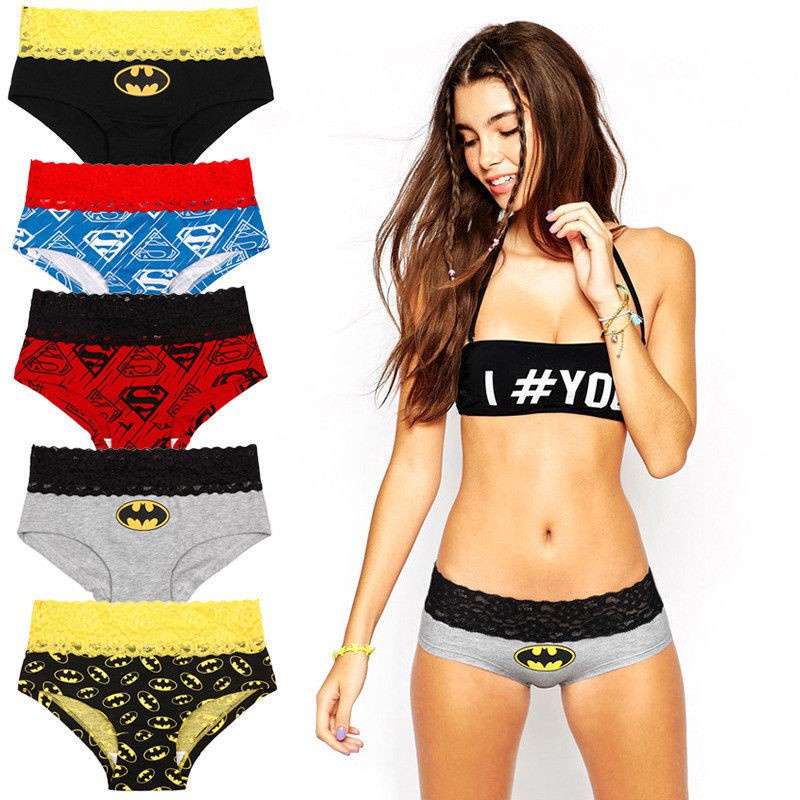 New Womens Sexy Lace Batman Underwear Panties Boxer Knickers | Shopee  Philippines