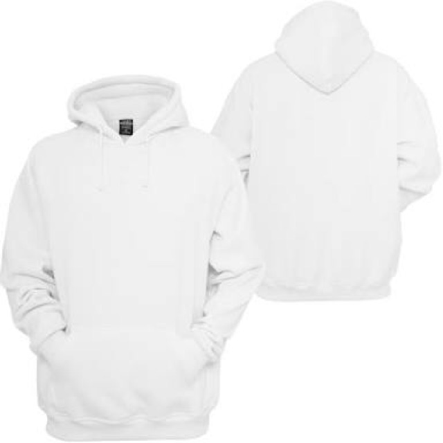 plain white sweatshirt hoodie