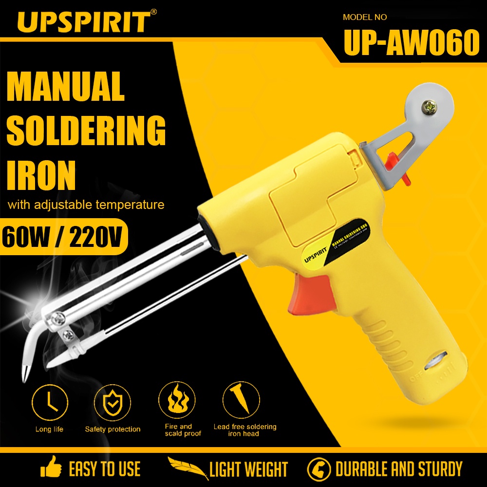 UPSPIRIT 60W/80W Electric Soldering Iron Gun Automatically Send Tin Gun ...