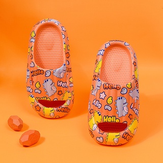 Children's cave shoes cute cartoon little dinosaur print EVA boys and girls beach shoes children's sandals #4