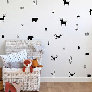 forest animal wall art