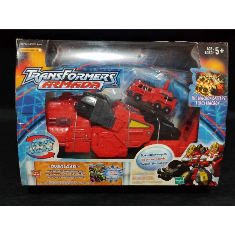 OVERLOAD, sealed Transformers Armada Energon Cybertron Jetfire Prime