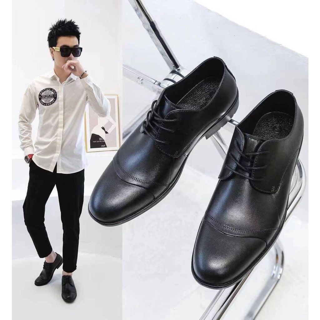 black school shoes#213 school shoes for men's and boys (Rubber-weighty) |  Shopee Philippines