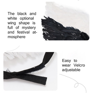 WeeH Pet Halloween Costume Cosplay Angel Devil Black White Wing for Dog Cat Rabbit Piggy - Funny Gift at Halloween Party Anime Theme Birthday Christmas #8