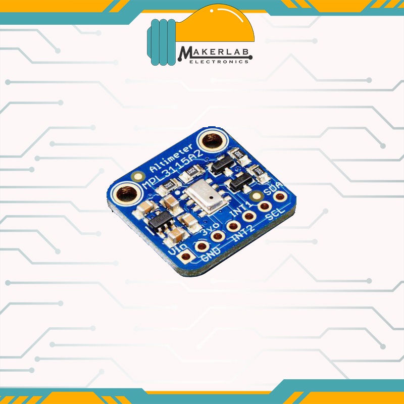 Adafruit MPL3115A2 I2C Barometric Pressure/Altitude/Temperature Sensor ...