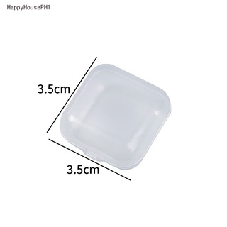 Mini Storage Ear Plug Box Plastic Box Jewelry Square Plastic Small Storage Box #8