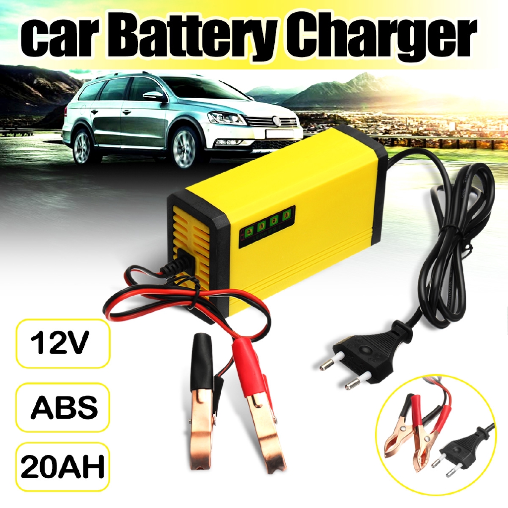 Battery Testers Chargers Automotive Tools Supplies 12v 2ah 20ah Smart Car Battery Charger Motorcycle Automatic Maintainer Trickle