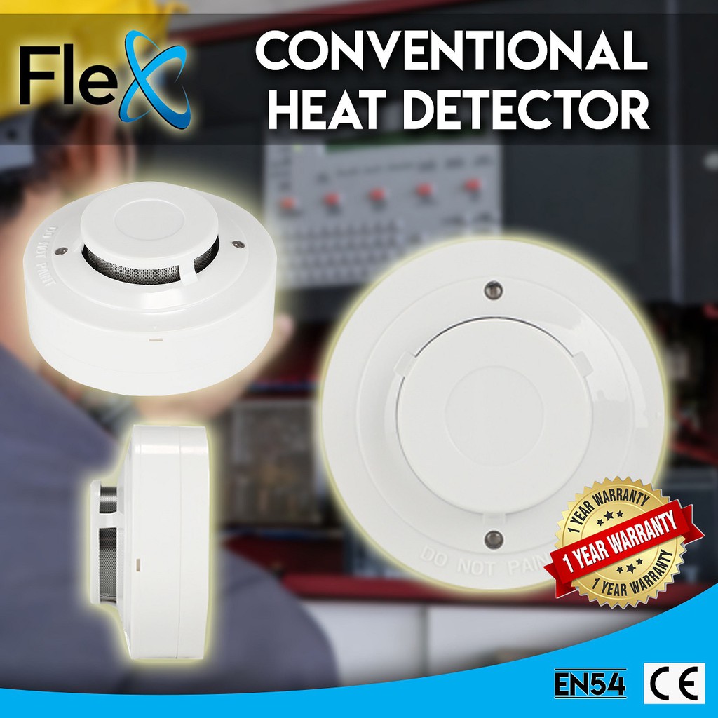 Heat Detector for Conventional Fire Alarm System with 1 Year Local