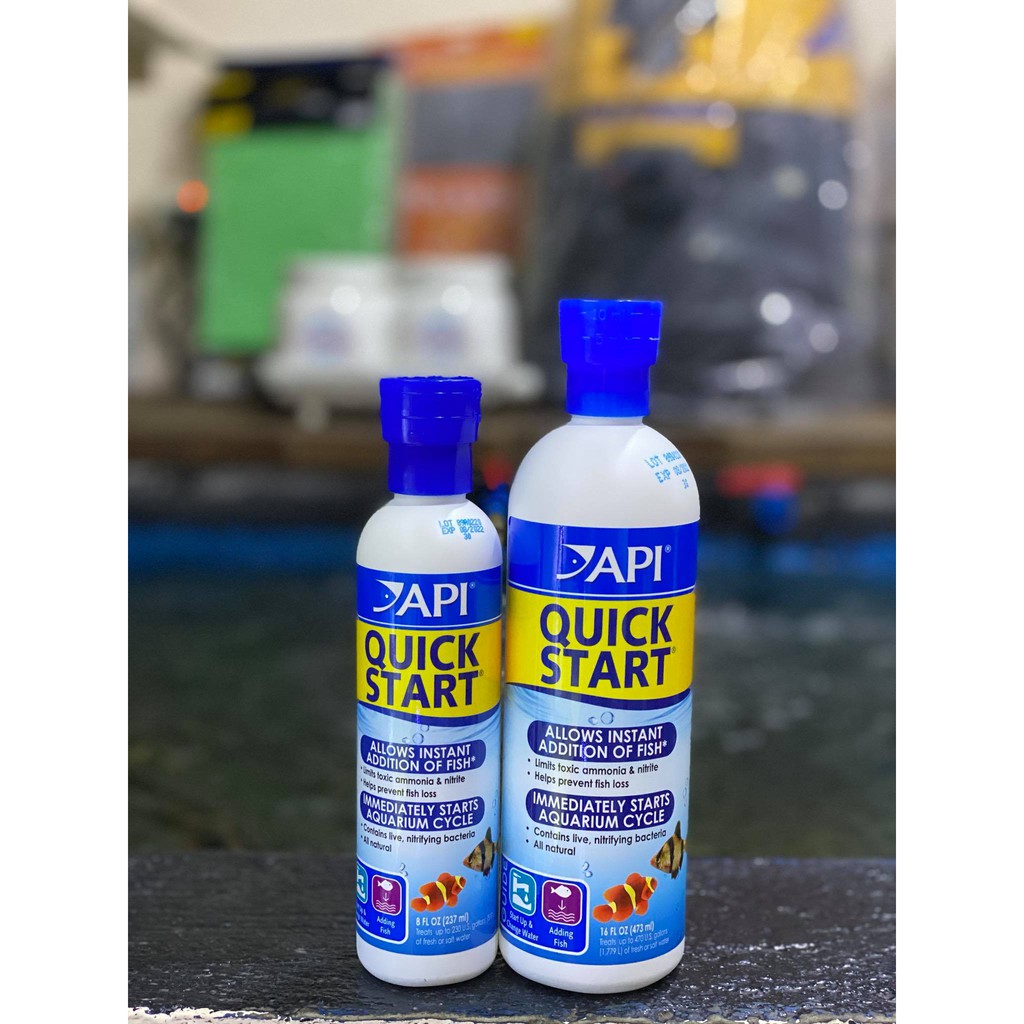 thumbnail image 2 of Api Quick Start Freshwater & Saltwater Aquarium Water Treatment 8 Oz... 2 of 11
