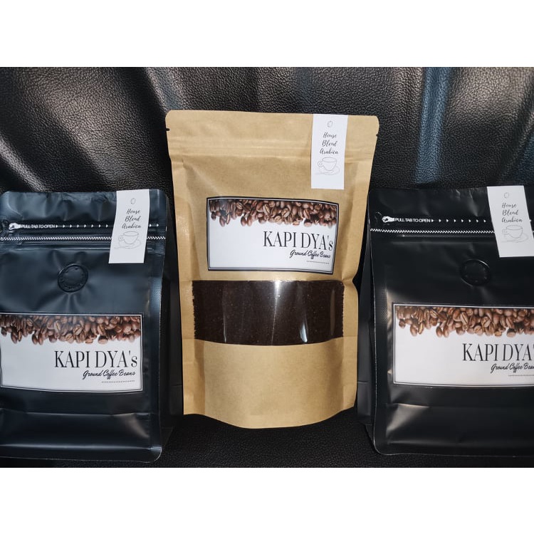 Coffee Beans (Ground/Whole) in Resealable Pouch (250 grams) Shopee