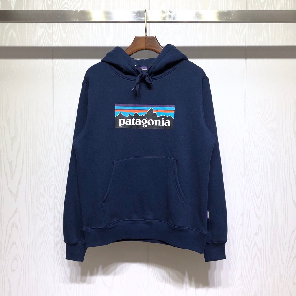 patagonia logo hoodie