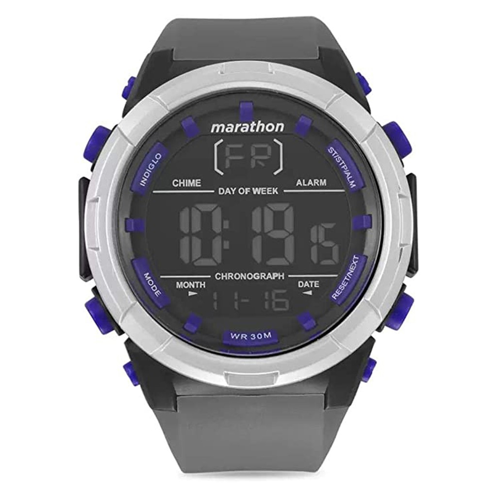 Timex Marathon Grey Rubber Digital Watch For Men TW5M21000 SPORTS | Shopee  Philippines