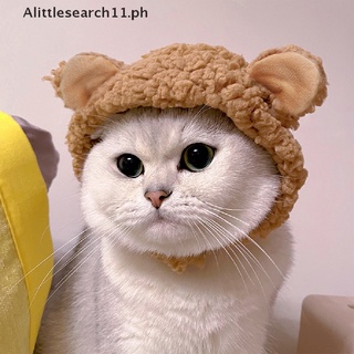 ASEARCH Pet Dog Cat Cap Cat Headgear Funny Bear Ears Hat Warm Plush Ears Pet Supplies .