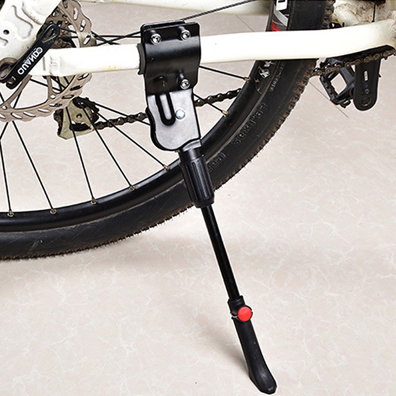 Bike Stand Height Adjustable Bike Cycling Kick Stand Aluminum Alloy Bicycle Leg Brace Fit for Bicycle with Wheel Diameter of 16 20 24 26 White Hainice Bicycle Kickstand 