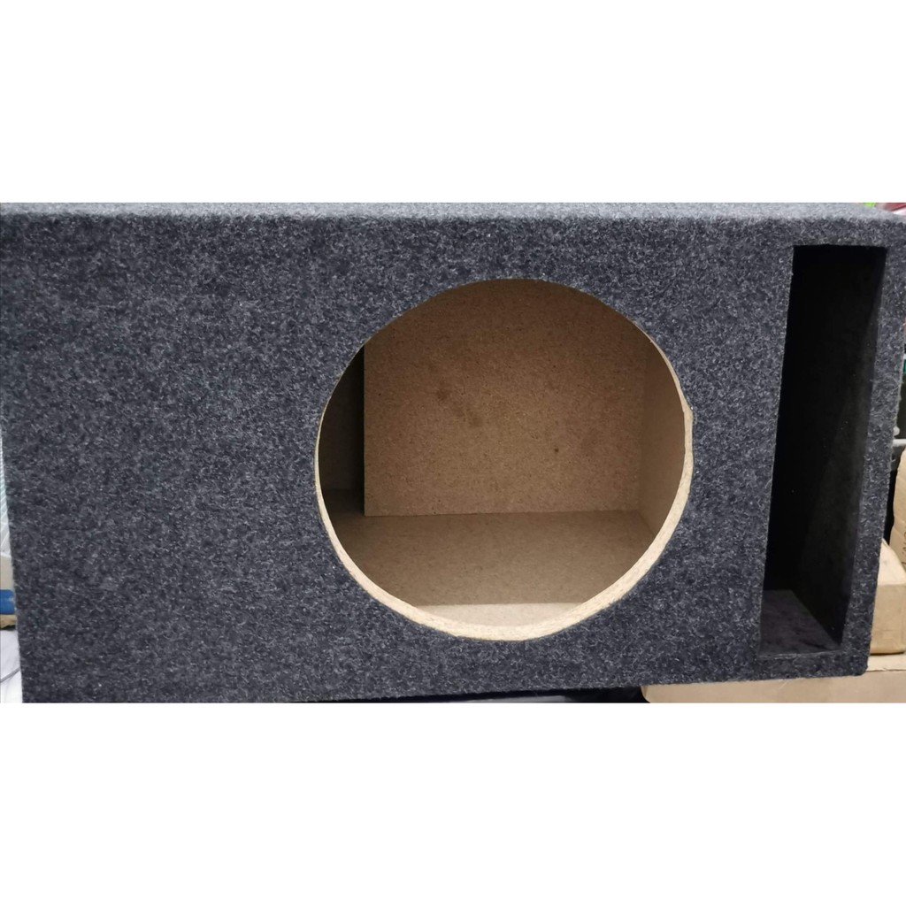 PORTED BOX FOR 10 inches SUBWOOFER Speaker for Cars wrapped in dark