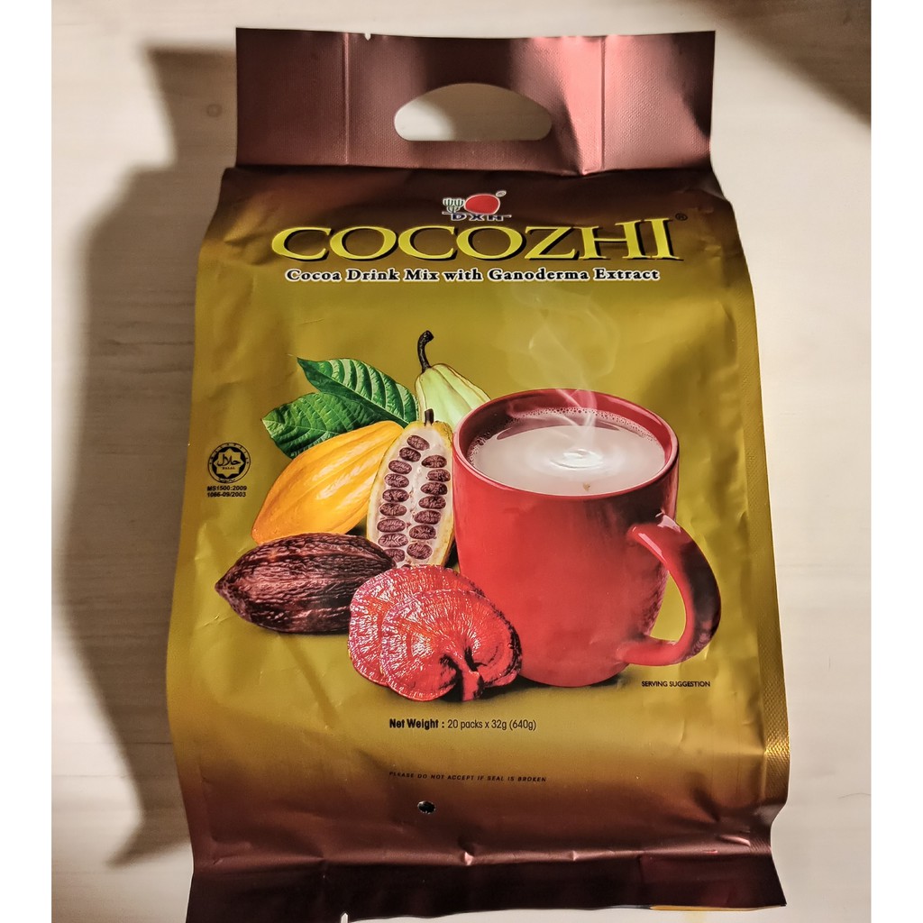 DXN COCOZHI Cocoa Drink Mix with Ganoderma Extract 32G x 10 packs /32 grams x 20 packs Shopee
