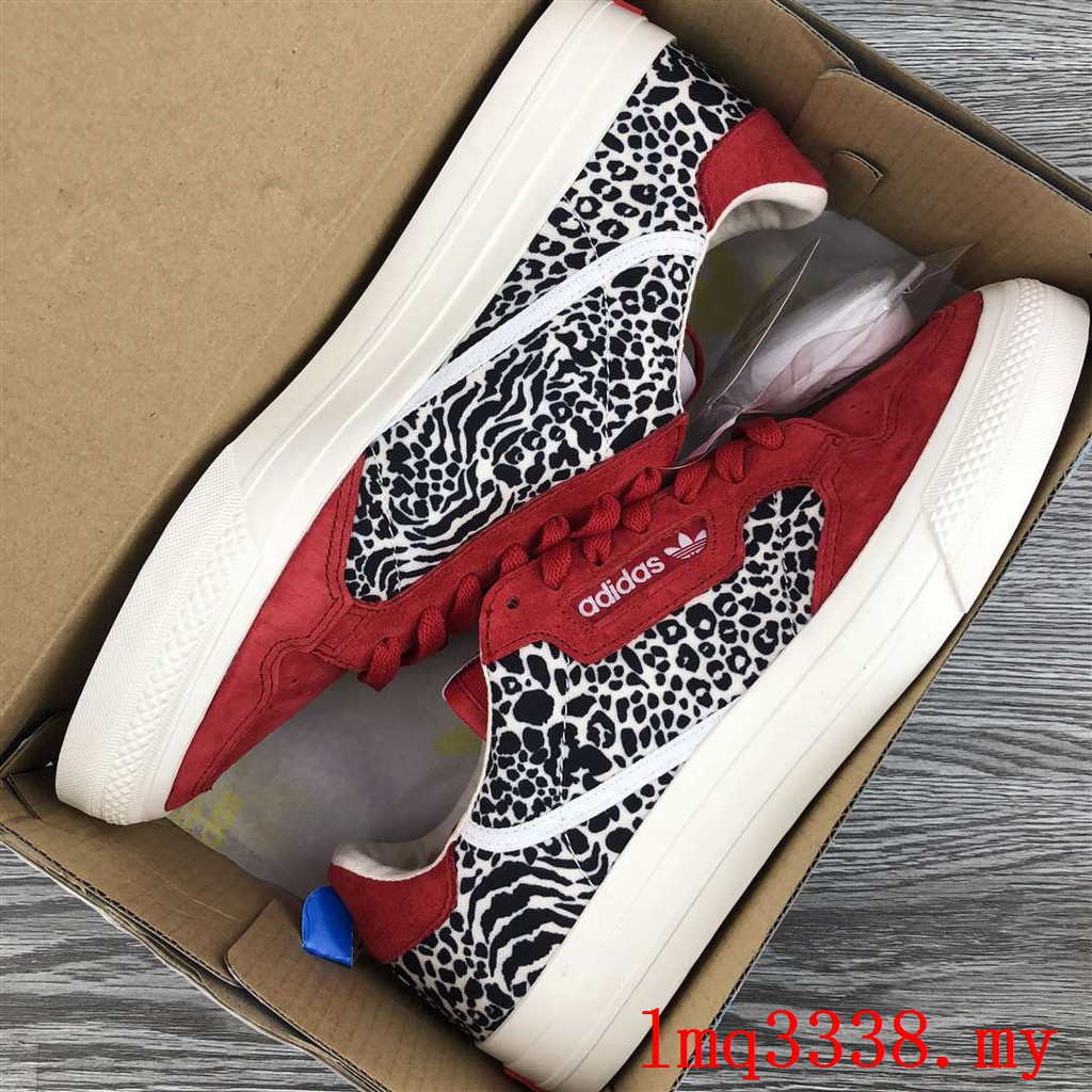 adidas continental vulc leopard