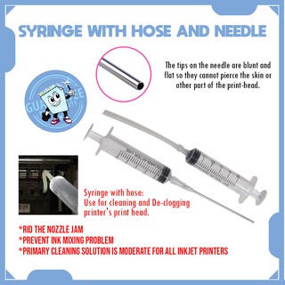 refill and repair ink cartridge and printerhead syringe consumables