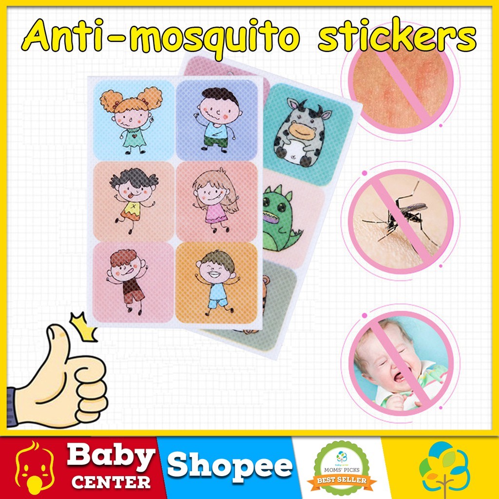 Bailey Baby Anti Mosquito Stickers Lamok Sticker For Cartoon Pictures 36Pcs  Set | Shopee Philippines