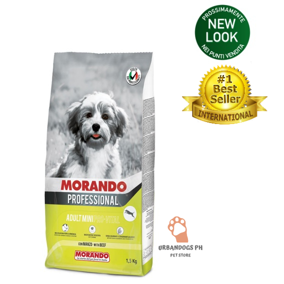 Morando Professional Dog Food for Adult Small Breed 15kg Mini Pro-vital Croquettes w/ Beef #1