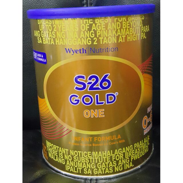 New Wyeth S 26 Gold One 1 900g Infant Formula Milk S26 Shopee