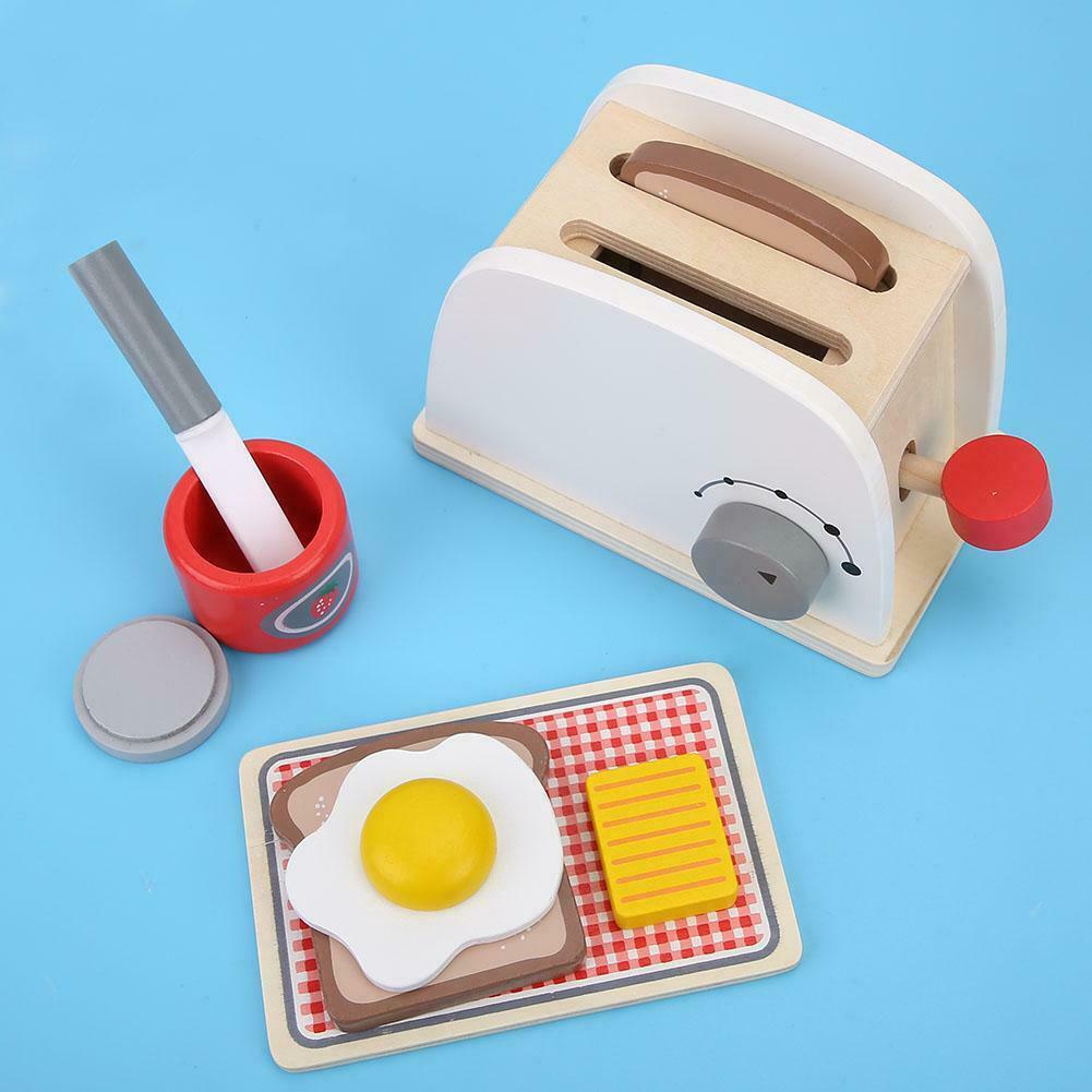 wooden toaster set