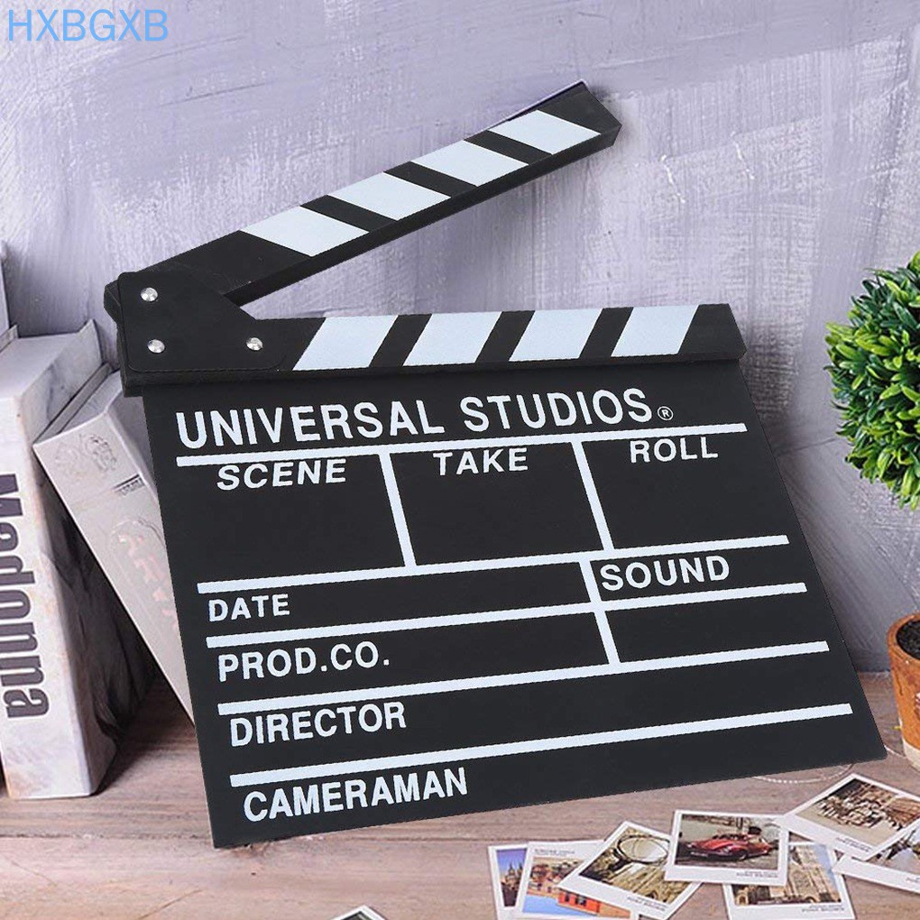 【HXBG】 Director Film Clapboard Action Scene Clapper Board Wooden Movie ...