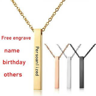 Customized necklace name stainless steel non-fading personalized lettering necklace creative DIY custom necklace jewelry