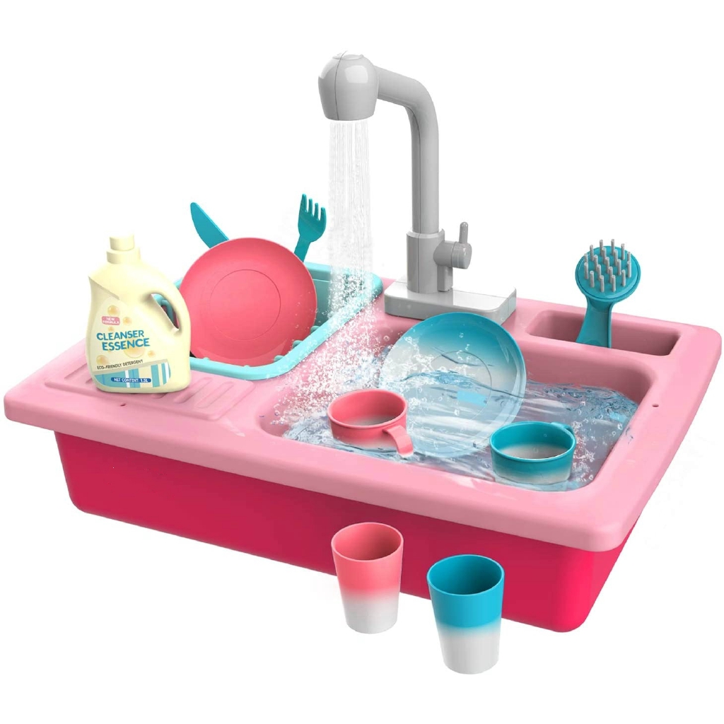 play kitchen set with running water