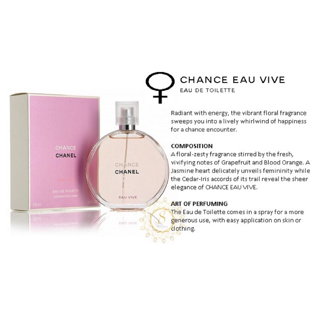Chanel Perfume Chance Eau Vive Shopee Philippines