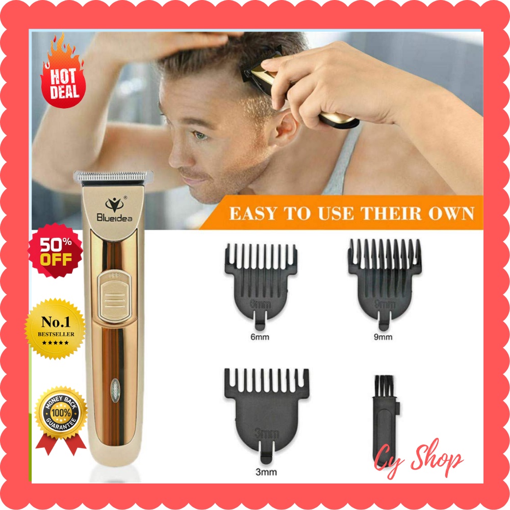 Latest Blueidea Rechargeable Cordless Electric Hair Clipper Trim Raizor