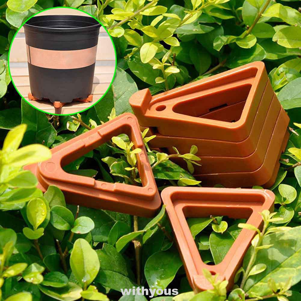 12pcs Stand Portable Display Triangle Indoor Outdoor Invisible Risers Garden Flower Plant Pot Feet Shopee Philippines