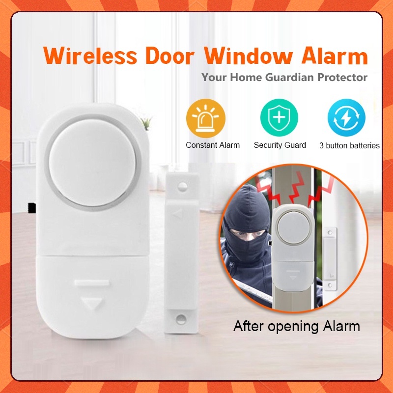 Wireless Door and Window Entry Alarm Burglar Alarm Sensor Shopee