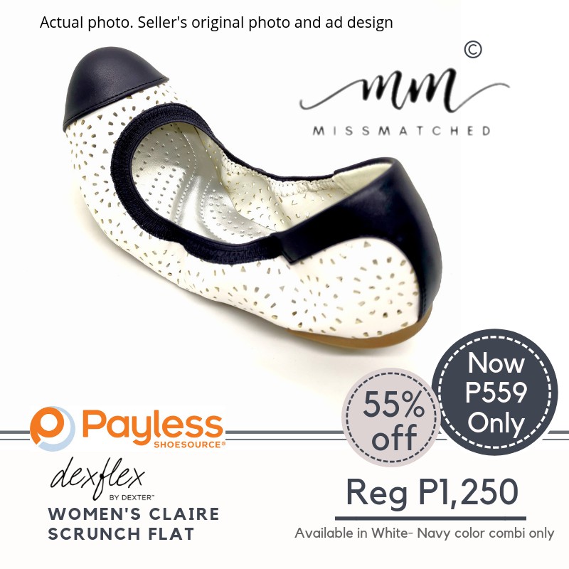 white flats payless