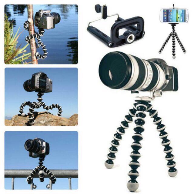 Gorilla pod large octopus Flexible Tripod stand(ZEBRA POD) | Shopee ...