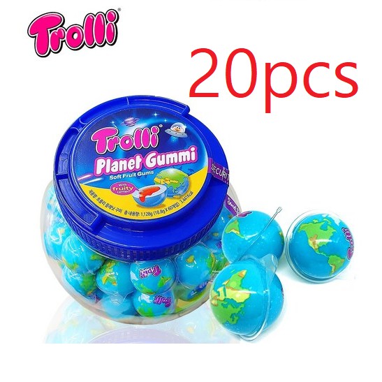 Costco Trolli Planet Gummi Trolley Globe Earth Jelly 20 pieces Gummy ...