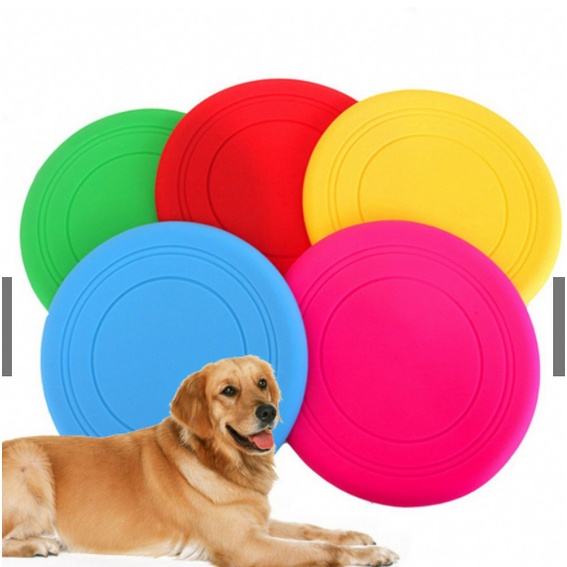 2-Pack Kong Flyer Non-Toxic Soft Frisbee Exercising Rubber Dog Frisbee Black Teething Supports Bigger Breeds Soft Rubber Dog Fetch Toy for Improving Dogs Mental & Physical Development 
