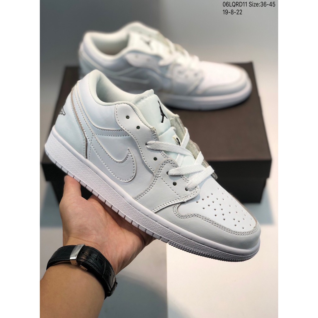 jordan low cut white