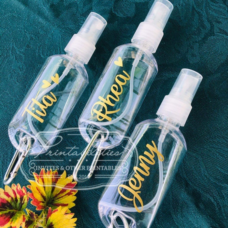 personalized spray bottles