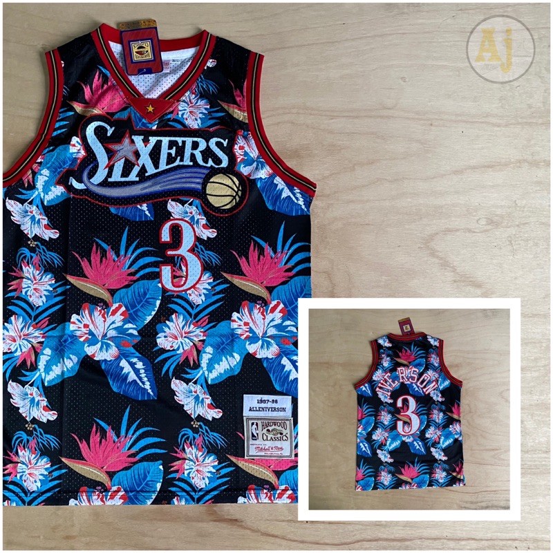 allen iverson floral jersey