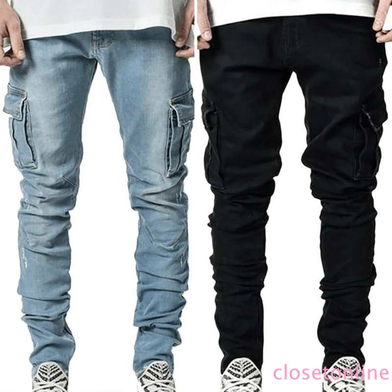 mens skinny combat trousers