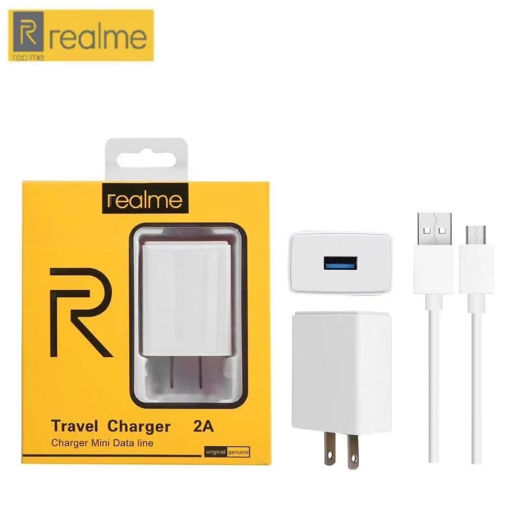 Realme original vooc Fast Charger Micro USB Android Type C Data Line