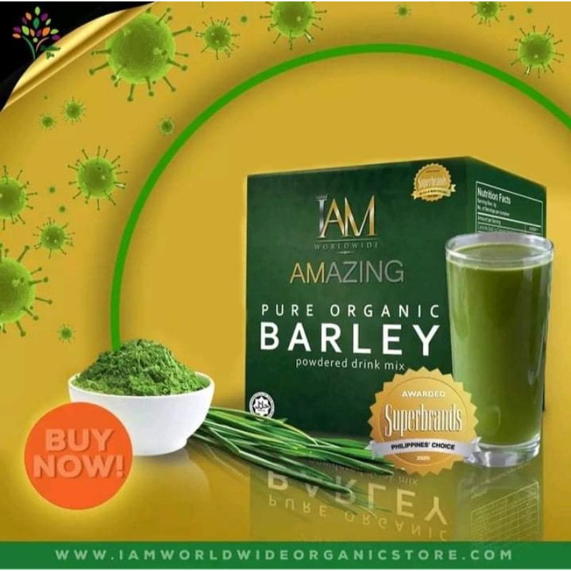 IAM AMAZING PURE ORGANIC BARLEY (Certified Organic Barley Grass ...